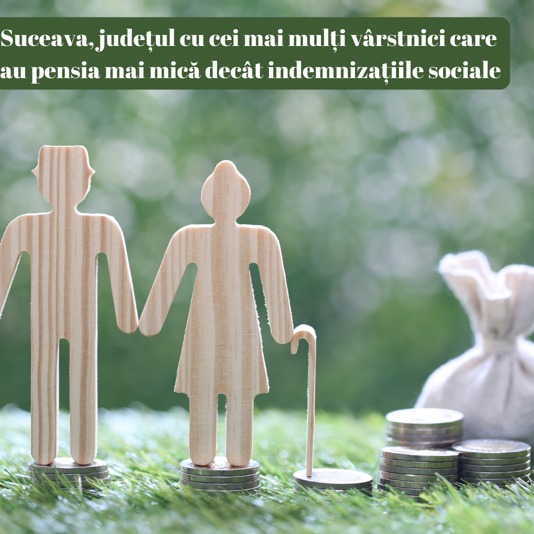 Suceava, județul cu cei mai mulți vârstnici care au pensia mai mică decât indemnizațiile sociale