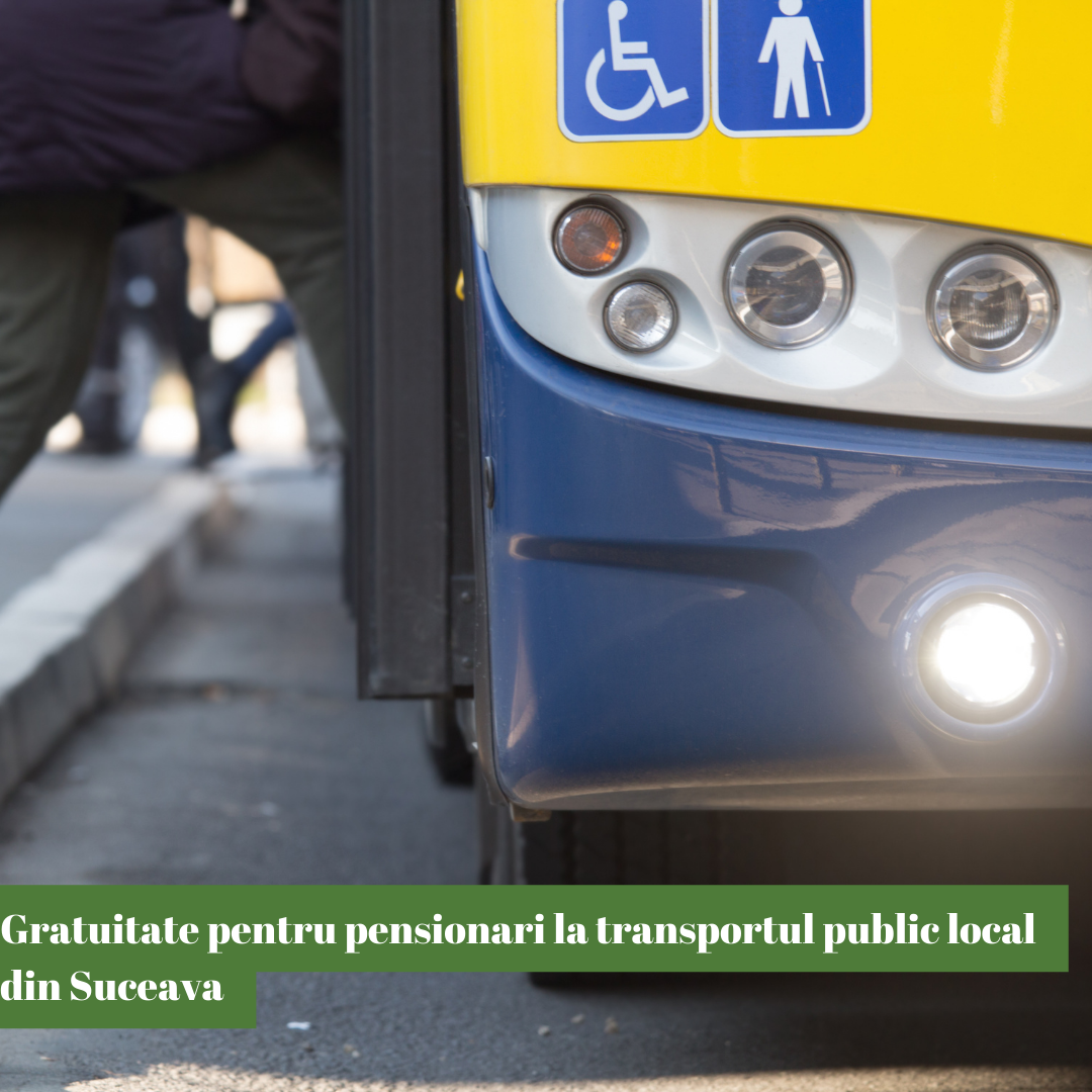 Gratuitate pentru pensionari la transportul public local din Suceava